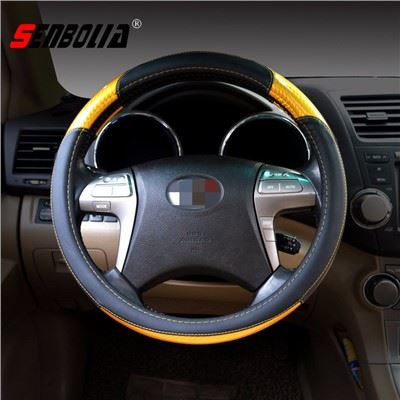 Medienos grūdelių automobilio vairo dangtis